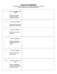 Soapstone can be used to analyze how the different parts of. Soapstone Worksheet Fill Online Printable Fillable Blank Pdffiller