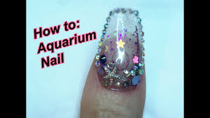 Acrylic nails can be short, medium or long, press on or glue on, be curved or square and there are styles for adults and. How To Aquarium Nail With Acrylic Youtube