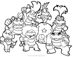 Paper mario coloring page for pages sticker star with. The Best 10 Super Mario Koopalings Coloring Pages