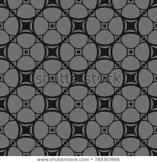 Black And White Picture With Color Grid Dark Vector Seamless Pattern In Black And Gray Colors Abstract Geometric Monochrome Background With Rounded Grid Lattice Mesh Net Stylish Modern Ornament