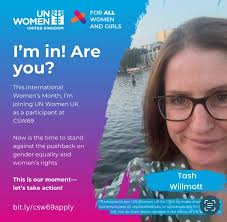 Super excited to be part of UnWomenUK for the third year running, adding my  voice to empowering women and girls across the globe.