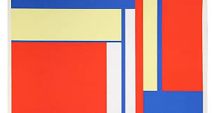 Pre Owned Series 3 By Ilya Bolotowsky Unframed Wall Art Geometric Wall Art Abstract Wall Art