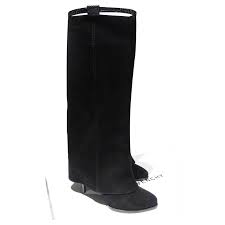 Givenchy Black Suede Overboots Like The Shark Boots Ref 471234 Joli Closet