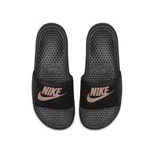 Black And Gold Nike Slides Womens Nike Benassi Jdi Women S Slide Nike Com Nike Benassi Slides Nike Benassi Gold Slides Sandals