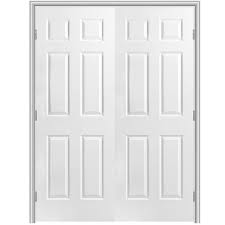 Masonite Classics Primed Hollow Core Molded Composite Slab Interior Door Common 48 Double Doors Interior Prehung Interior Doors Prehung Interior French Doors
