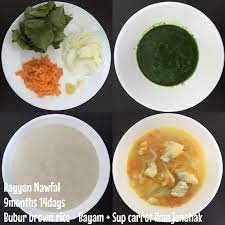 1 sendok makan tepung beras 50 gr stroberi, haluskan dengan blender 1 sendok makan susu formula lanjutan, larutkan dengan air. Resepi Bubur Nasi Untuk Bayi 6 Bulan Aneka Resepi Bunda