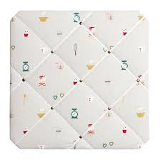 Upholstered With Our Stone Coloured Baking Cotton Fabric This Notice Board Is An Essential Home Accessory To Keep Notes Fa Picture Hook Fabric Sophie Allport