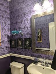 Here, you'll find no unfriendly spooks, but perhaps a trickster or two. Haunted Mansion Bathroom My Sister Made Disney Haunted Mansion Decor Mansion Bathroom Disney Home Decor