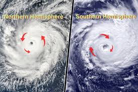 Image result for hurricane rotation on the earth