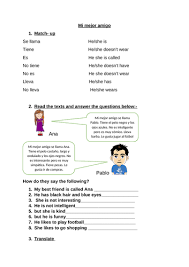 What's the spanish translation of character? Secondary Spanish Resources Physical And Character Description