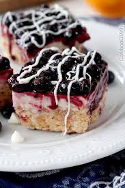 Blueberry And White Chocolate Cheesecake Rice Krispie Treats Carlsbad Cravings Recipe Krispie Treats Recipe Chocolate Rice Krispie Treats Rice Krispie Treats