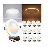 Sunco 12 Pack 6 Inch LED Recessed Light with Night Light ...