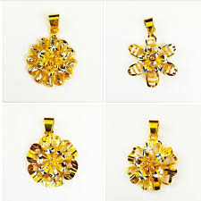 Beli perhiasan emas online berkualitas dengan harga murah terbaru 2021 di tokopedia! Loket Bunga Rantai Leher Emas Korea 24k Chrome Copy 916 Design Shopee Malaysia