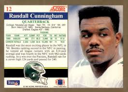 1991 Score #12 Randall Cunningham Philadelphia Eagles