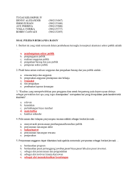 Contoh skripsi akuntansi sektor publik contoh soal dan. Soal Pilihan Berganda Bab Iv A Pembangunan Sektor Publik