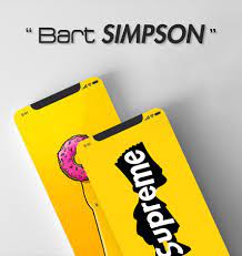 Brown and yellow leather trims; Bart Simpson Supreme Wallpaper 4k For Android Apk Download