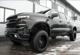 2020 Chevrolet Silverado 1500 Black Rhino Combat Rough Country Suspension Lift 6 Custom Offsets