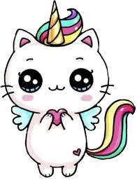 Kawaii Coloring Pages Unicorn The unicorn horn is glitter stripes. kawaii coloring pages unicorn