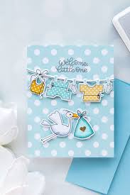 I think our favourites have … christmas, someone's birthday, or a new baby in the family. Simon Says Stamp Welcome Little One Baby Card Baby Cards Handmade New Baby Cards Baby Cards
