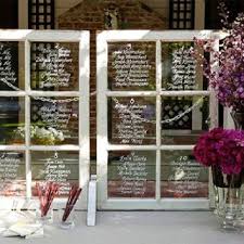 organizador de mesas para bodas unas viejas ventanas par