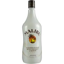 Caribbean rum with coconut and fruit flavours. Malibu Coconut Rum