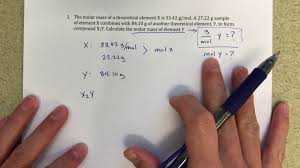 How do i find the molar mass of an element? Determining Molar Mass Of Unknown Using Mol Mol Ratios Youtube