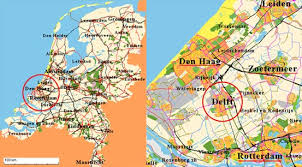 Le cartine dell'olanda, stampa una mappa dei paesi bassi per oranizzare il tuo viaggio. Nieuwe Delft Chebelloviaggiare