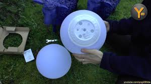 Kurztest Kealive Solar Led Kugel Lampe Fur Garten Outdoor Youtube