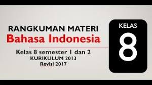 Maybe you would like to learn more about one of these? Rangkuman Materi Bahasa Indonesia Kelas 8 Semester 2 Kurikulum 2013 Revisi 2017 Saungedukasi Com
