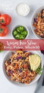 Warm Taco Slaw Peace Love And Low Carb Recipe Slaw Recipes Low Carb Diet Recipes Low Carb Gluten Free Recipes