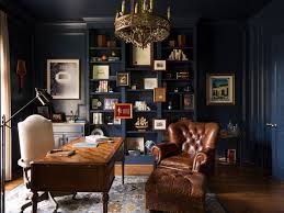 Find the best library background image on getwallpapers. 75 Beautiful Blue Home Office Pictures Ideas July 2021 Houzz
