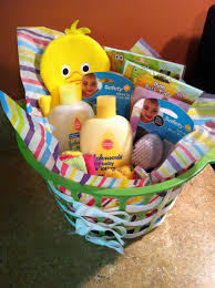 Inexpensive Baby Shower Gift Dollar Tree Basket With Ribbon Weaved Throughout With Bath Essential Diy Baby Shower Gifts Baby Bath Gift Baby Shower Gift Basket