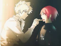 This creative fan art, crafted by d_mochii, depicts kirishima's failed attempt at fashion and is full of smooth lines and clever gradients; Images Of Fanart Anime Boy Katsuki Bakugou