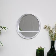 Rating 4.200006 out of 5. Round White Mirrored Shelf Unit