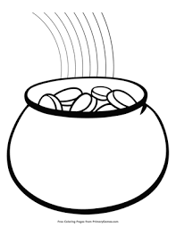 Facebook twitter reddit pinterest email. Pot Of Gold At The End Of The Rainbow Coloring Page Free Printable Pdf From Primarygames