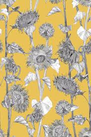 petronella hall sunflower wallpaper