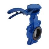 DN65 (2-1/2 inch) PN16 Wafer Butterfly Valve GGG40-Stainless ...