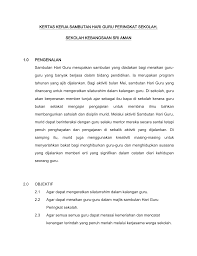 Majlis sambutan hari guru keprist 2019. Kertas Kerja Sambutan Hari Guru Peringka