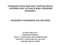 Text of format penulisan tesis uum. Pdf Panduan Penulisan Projek Akhir Geografi Upsi Badzli Mohamad Academia Edu