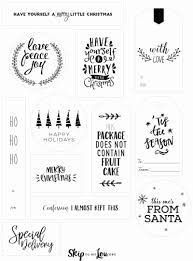 Printable christmas tags black and white. Christmas Tags Skip To My Lou