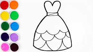 Dibujos para colorear de amor de winnie pooh bebe. Dibuja Y Colorea Un Hermoso Vestido De Dama Dibujos Faciles Paso A Paso Funkeep Art Youtube