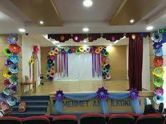 Image Result For Stage Decoration For Annual Function School Decorations Stage Decorations Graduation Decorations
