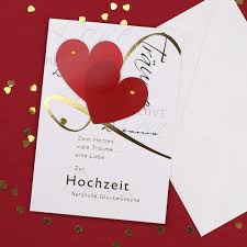 Texte für die glückwünsche zur hochzeit. 3d Gluckwunschkarte Zur Hochzeit Zwei Herzen