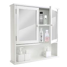 Product titlefch bathroom wall cabinet with double mirror doors a. Bathroom Wall Cabinet Over The Toilet Space Saver Storage Cabinet Medicine Cabinet With 2 Door And Shelves Cupboard China Bathroom Cabinet Cabinet Made In China Com