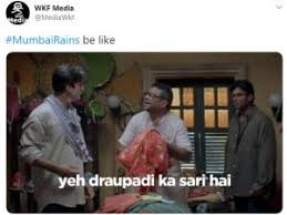 No affiliation to any official agency. Mumbai Rains Social Media Flooded With Hilarious Monsoon Memes As Rains Continue To Lash Mumbai English Lokmat Com