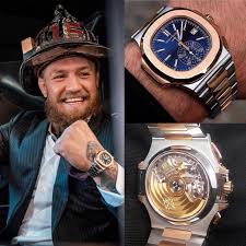 The Irish Fighter Conor Mcgregor Was Spotted Wearing The Patek Philippe Nautilus 5980 1ar Two Tone A Patek Philippe Nautilus Irish Fighter Conor Mcgregor Watch