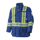 V2560210-XL Flame Resistant Quilted Cotton Safety Parka, Royal-XL Pioneer