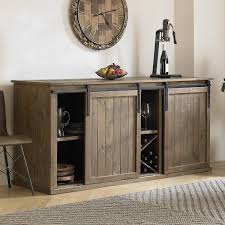 A premium commercial fridge and freezer stockist. Mesa Sliding Barn Door Credenza With Wine Refrigerator