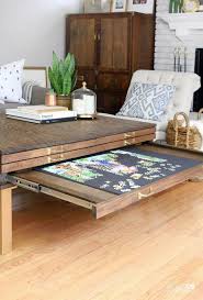 And in a home as small as ours, this is a problem. Puzzle Table Wild Country Fine Arts