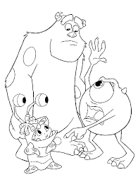 Collection of mike wazowski coloring pages (42). Mike And Sulley With Boo Monster Inc Coloring Pages Monster Inc Coloring Pages Kidsdrawing Fr Monster Coloring Pages Disney Coloring Pages Coloring Pages